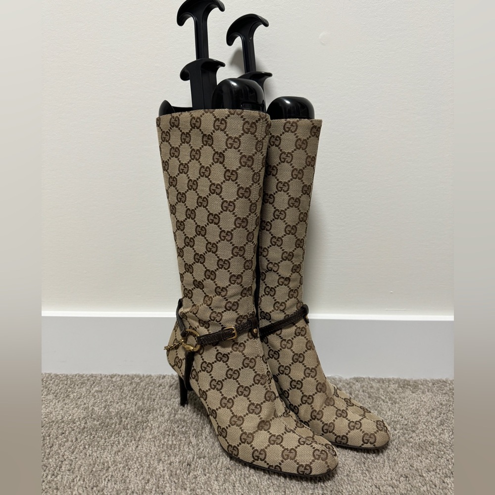 Authentic*** Vintage Gucci Monigram Boots